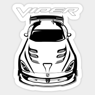 Dodge Viper ACR 5th generation - White Stripes Sticker